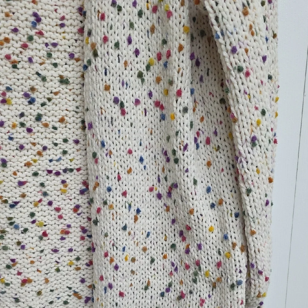 Blue B Speckled Knit Open-Front Cardigan